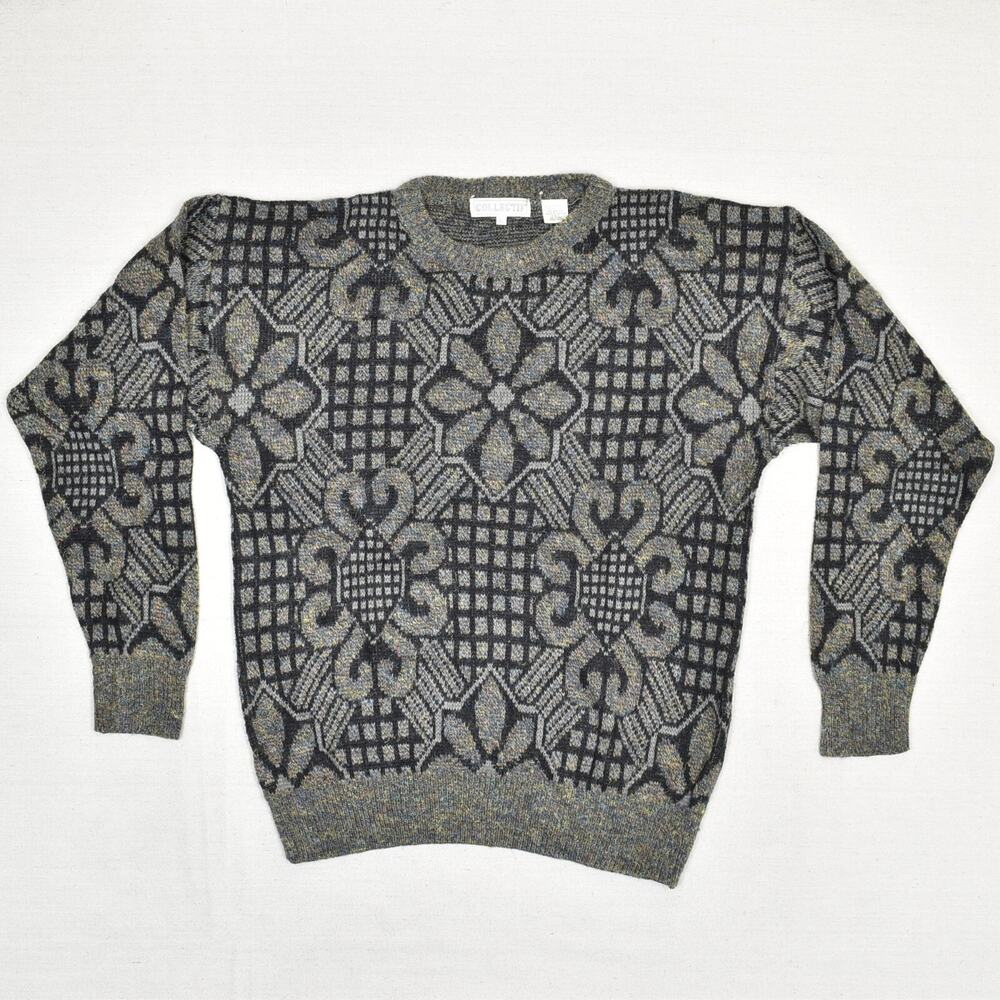 VTG Collectif Women's Pullover Sweater Geometric Acrylic Multicolor Size L